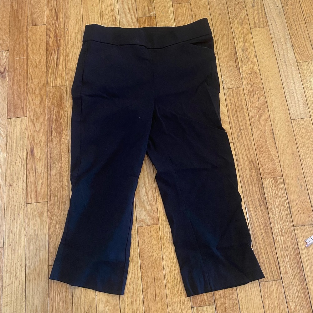 Women's Black Pull On Carol Bay Dress Pants Size 8 Stretch